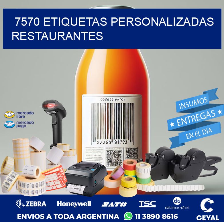 7570 ETIQUETAS PERSONALIZADAS RESTAURANTES