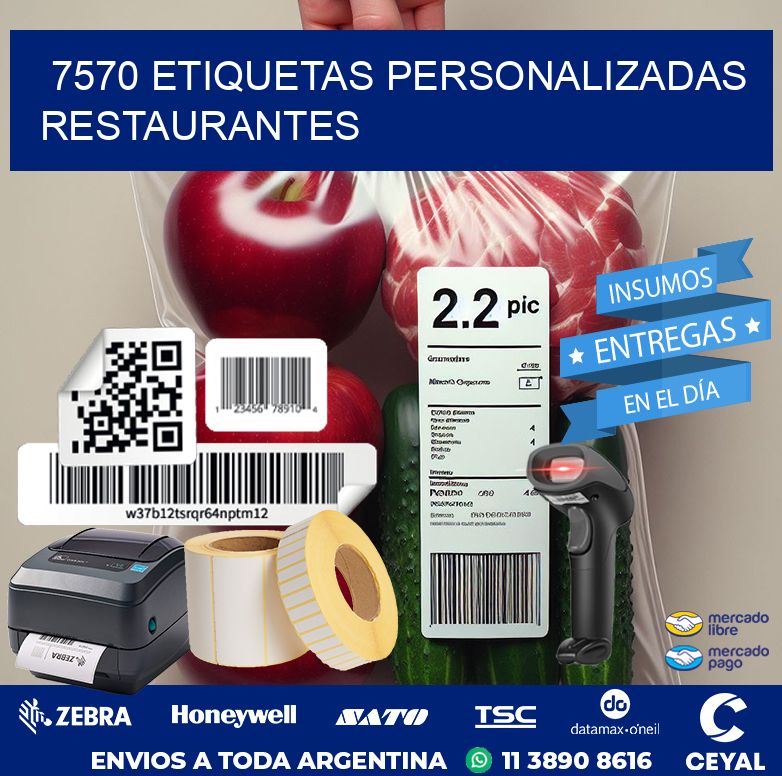 7570 ETIQUETAS PERSONALIZADAS RESTAURANTES