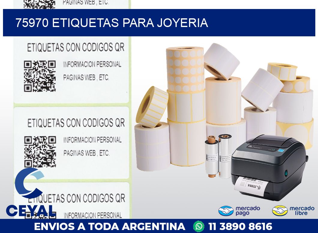 75970 ETIQUETAS PARA JOYERIA