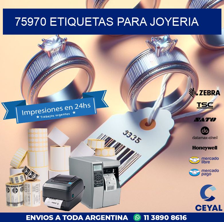 75970 ETIQUETAS PARA JOYERIA