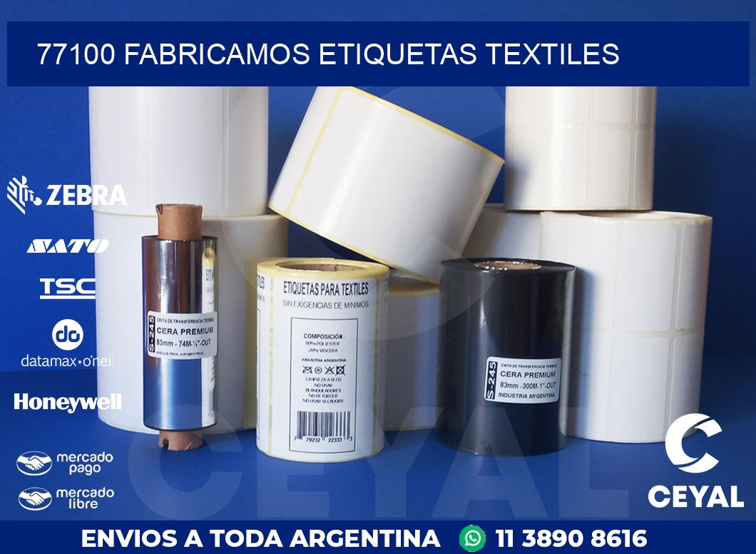 77100 FABRICAMOS ETIQUETAS TEXTILES