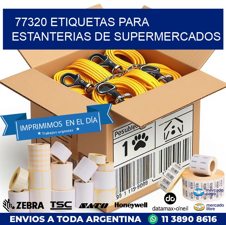 77320 ETIQUETAS PARA ESTANTERIAS DE SUPERMERCADOS