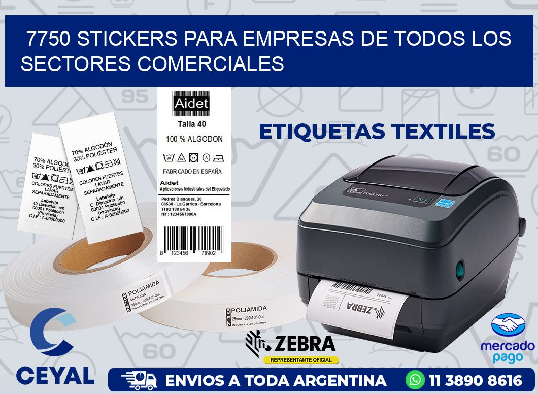 7750 STICKERS PARA EMPRESAS DE TODOS LOS SECTORES COMERCIALES