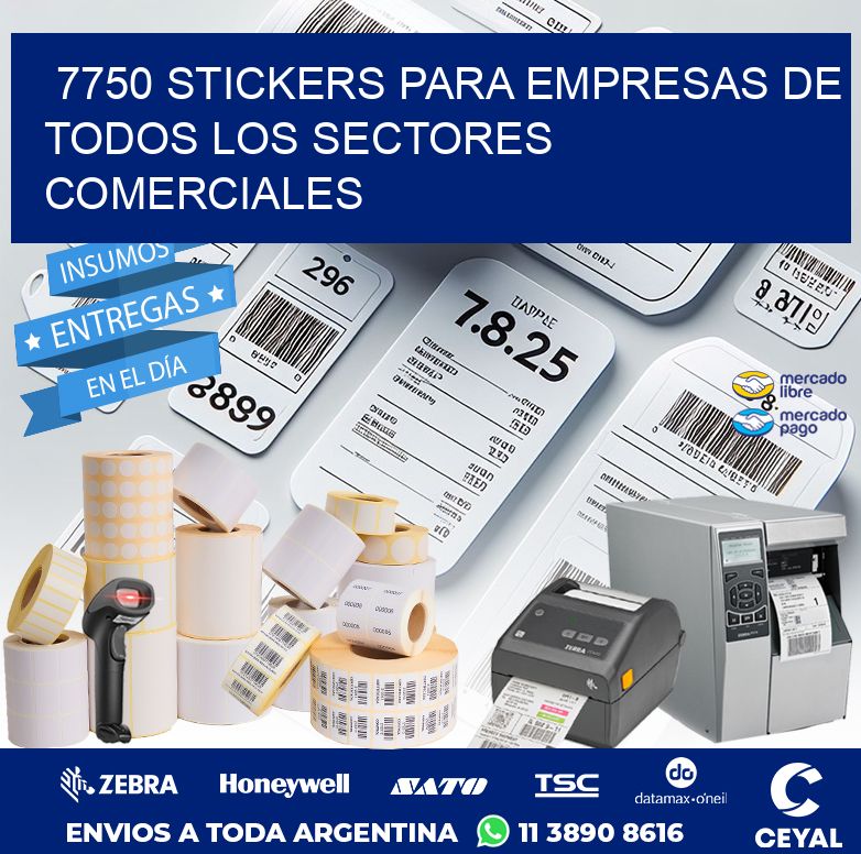 7750 STICKERS PARA EMPRESAS DE TODOS LOS SECTORES COMERCIALES