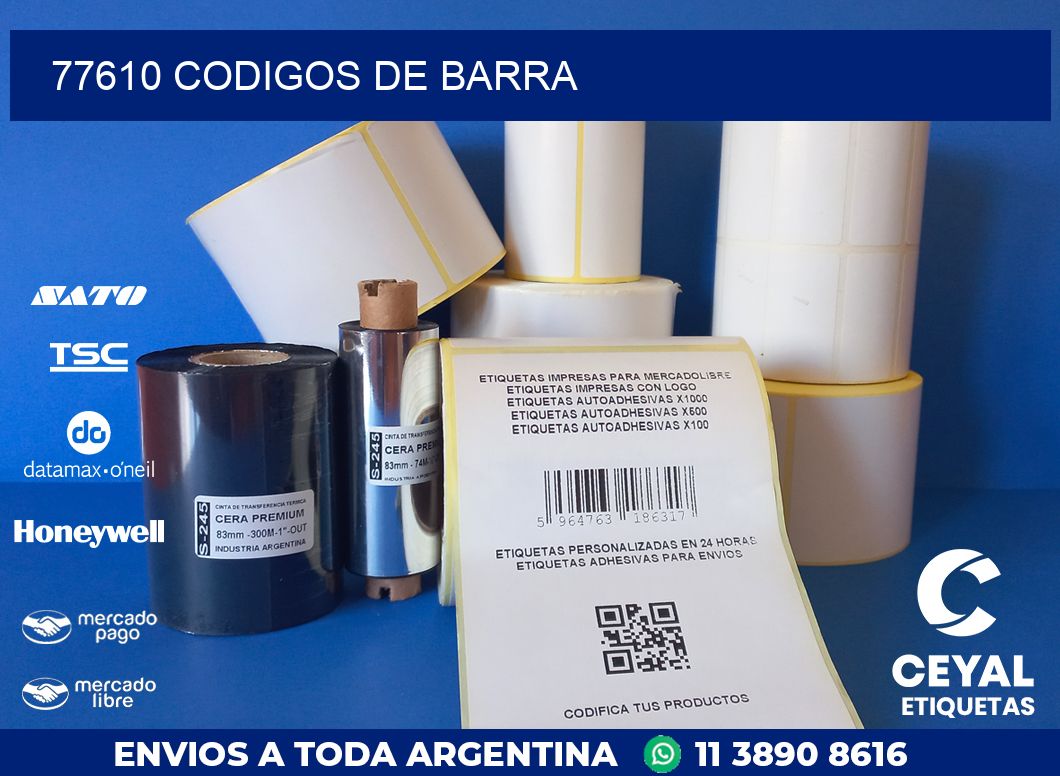 77610 CODIGOS DE BARRA