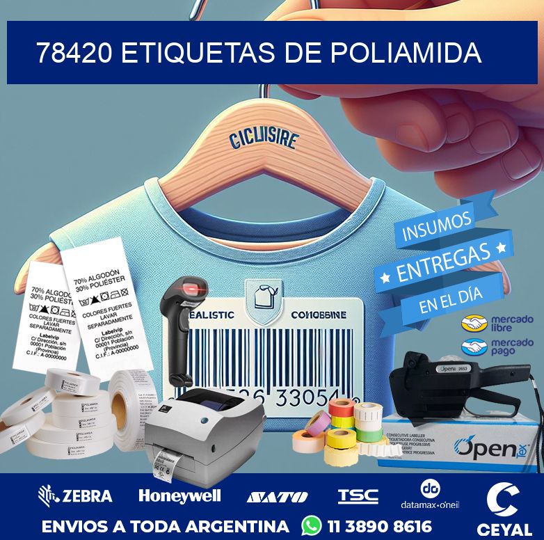 78420 ETIQUETAS DE POLIAMIDA