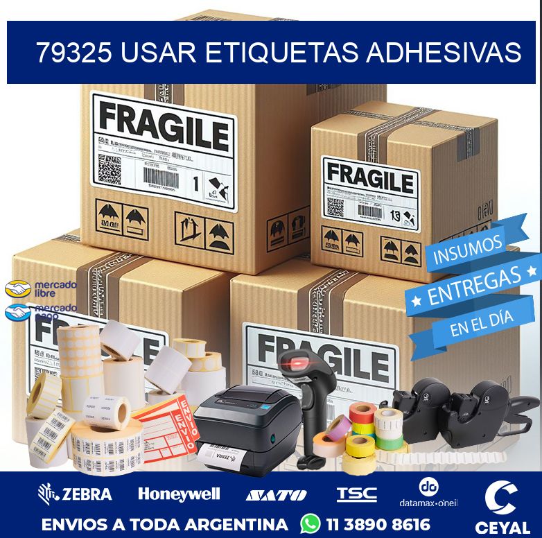 79325 USAR ETIQUETAS ADHESIVAS