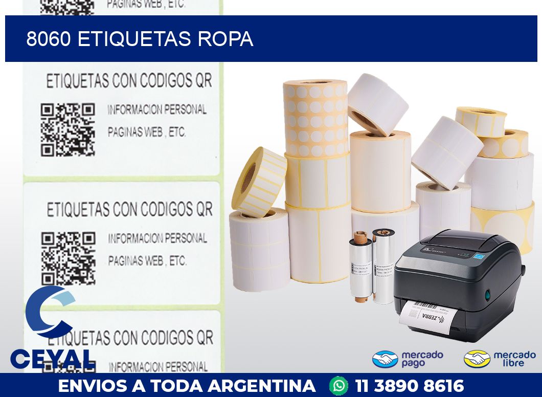 8060 ETIQUETAS ROPA