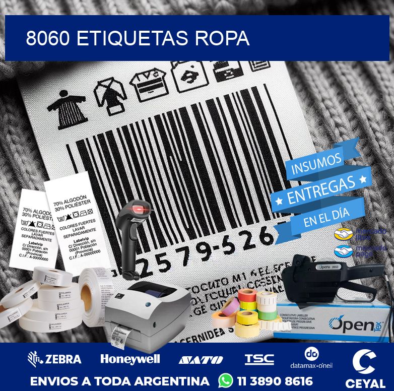 8060 ETIQUETAS ROPA