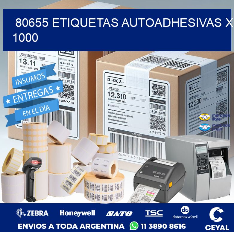 80655 ETIQUETAS AUTOADHESIVAS X 1000