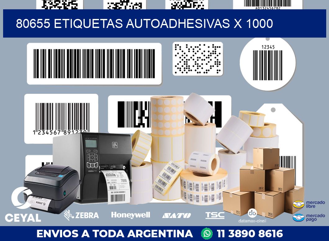 80655 ETIQUETAS AUTOADHESIVAS X 1000