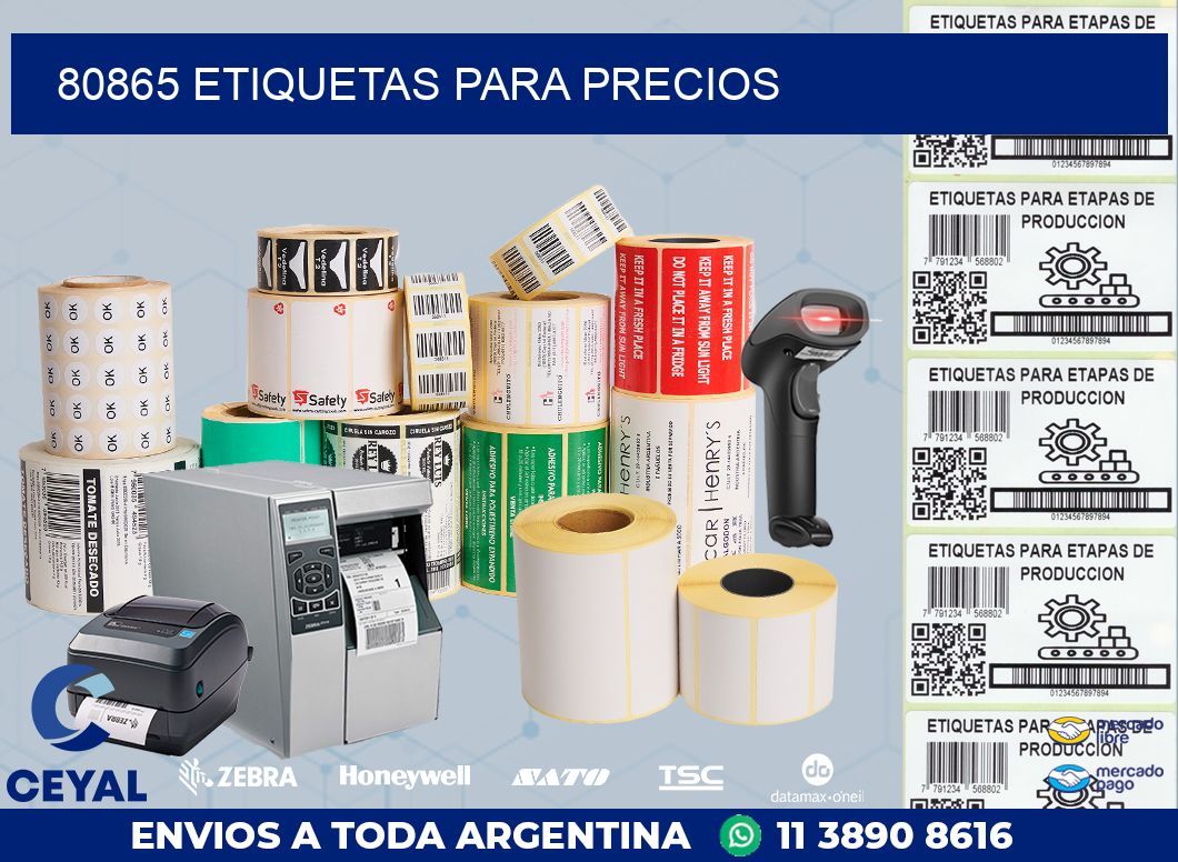 80865 ETIQUETAS PARA PRECIOS