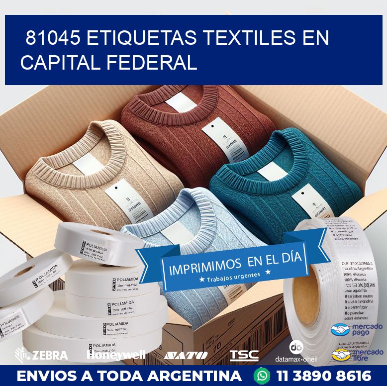 81045 ETIQUETAS TEXTILES EN CAPITAL FEDERAL