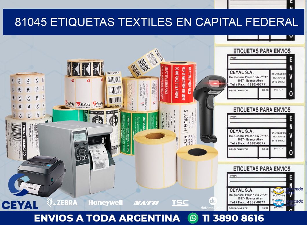 81045 ETIQUETAS TEXTILES EN CAPITAL FEDERAL