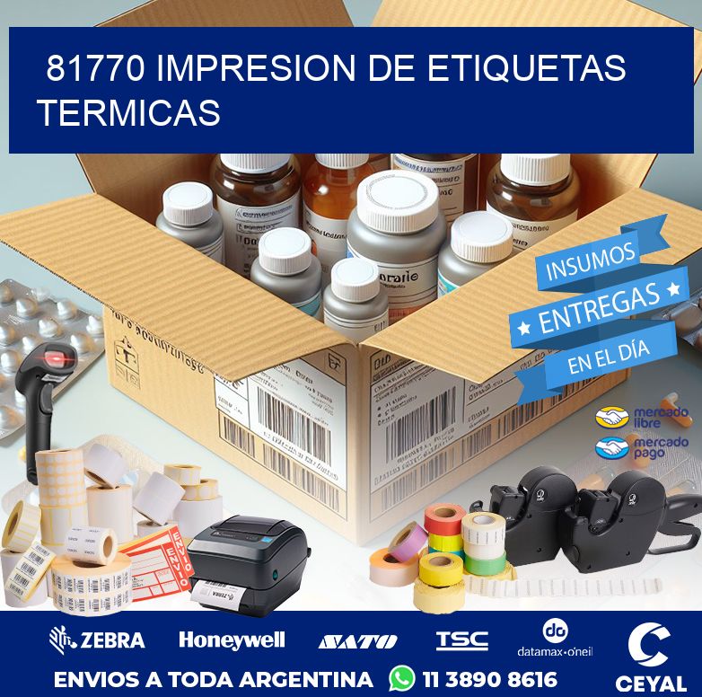 81770 IMPRESION DE ETIQUETAS TERMICAS