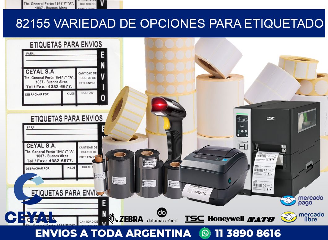 82155 VARIEDAD DE OPCIONES PARA ETIQUETADO