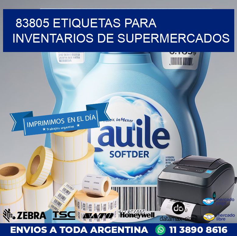 83805 ETIQUETAS PARA INVENTARIOS DE SUPERMERCADOS