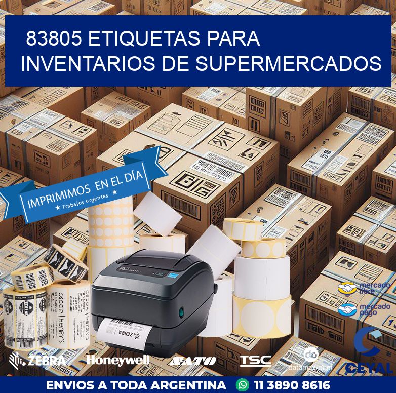 83805 ETIQUETAS PARA INVENTARIOS DE SUPERMERCADOS