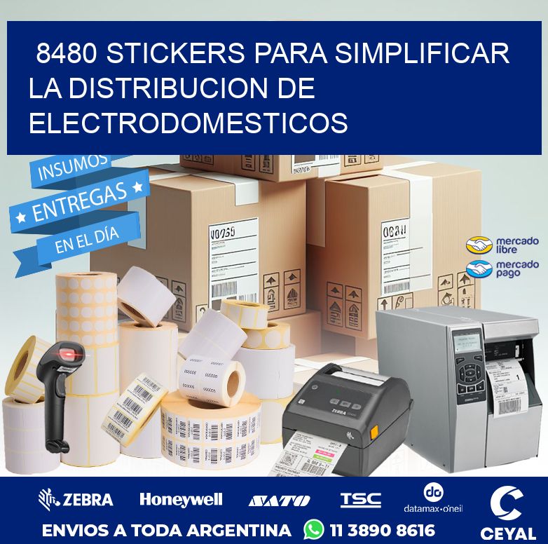 8480 STICKERS PARA SIMPLIFICAR LA DISTRIBUCION DE ELECTRODOMESTICOS