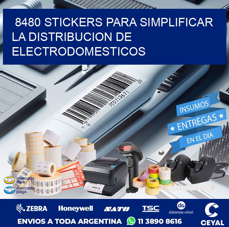 8480 STICKERS PARA SIMPLIFICAR LA DISTRIBUCION DE ELECTRODOMESTICOS