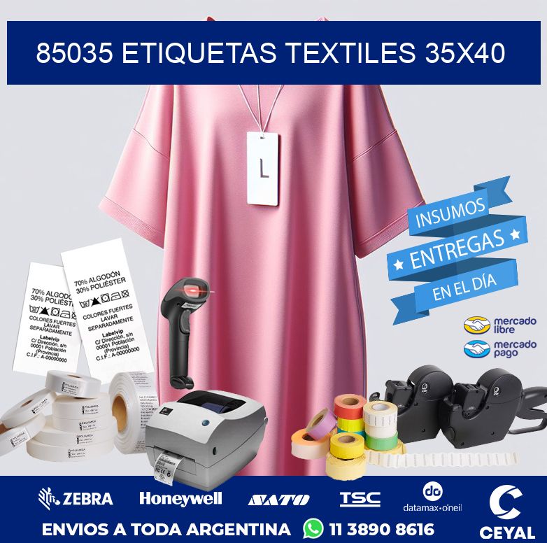 85035 ETIQUETAS TEXTILES 35X40