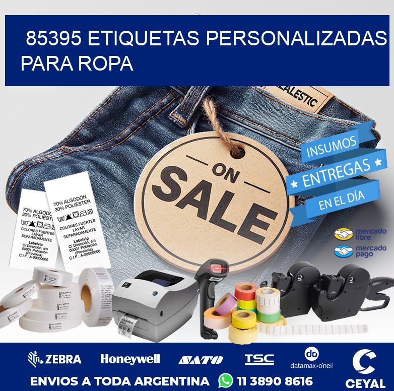 85395 ETIQUETAS PERSONALIZADAS PARA ROPA