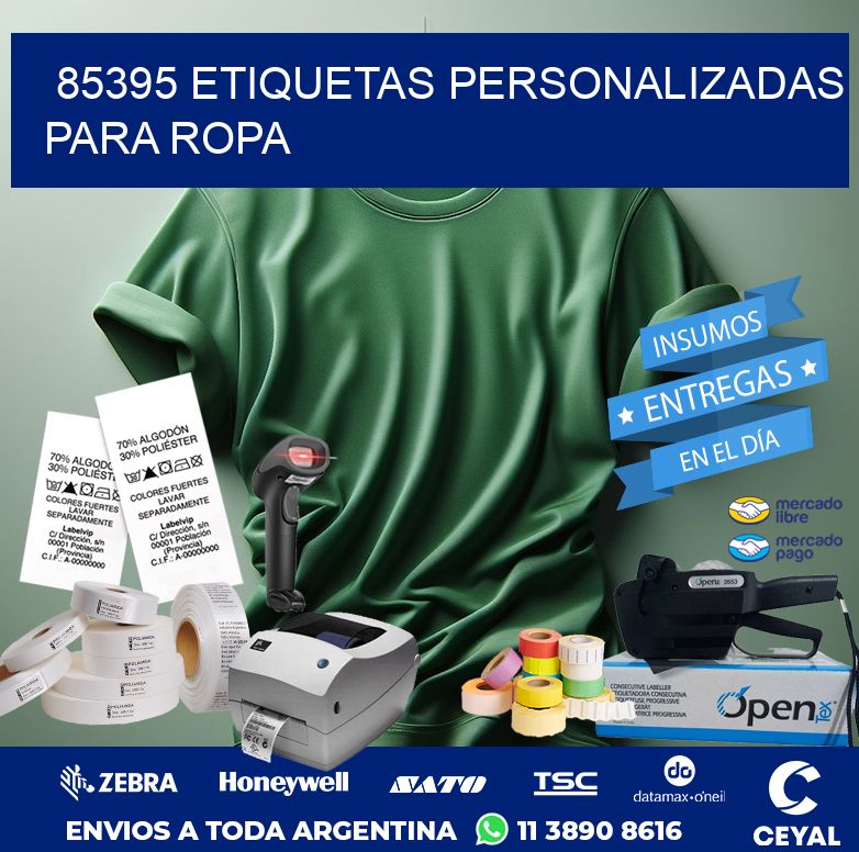 85395 ETIQUETAS PERSONALIZADAS PARA ROPA