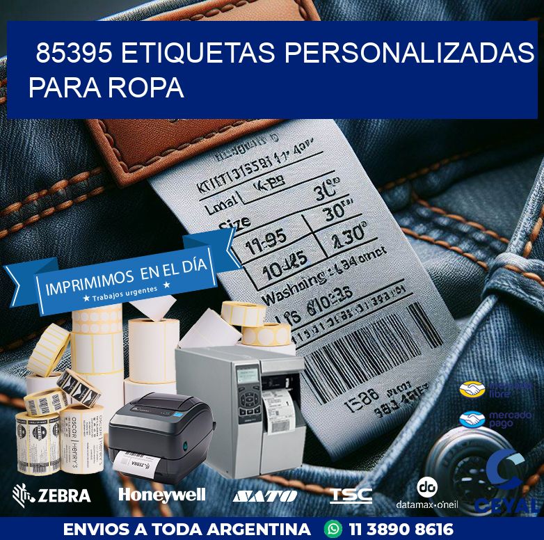 85395 ETIQUETAS PERSONALIZADAS PARA ROPA