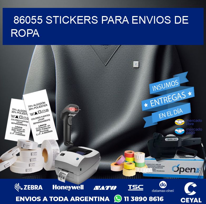 86055 STICKERS PARA ENVIOS DE ROPA