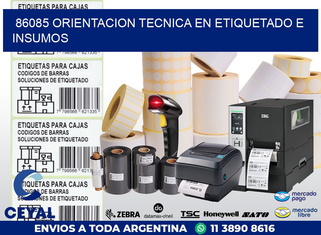 86085 ORIENTACION TECNICA EN ETIQUETADO E INSUMOS