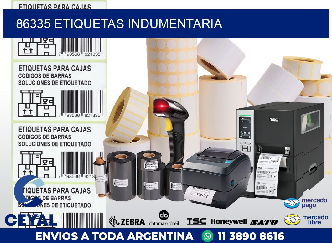 86335 ETIQUETAS INDUMENTARIA