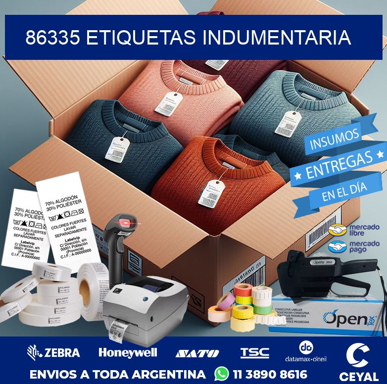 86335 ETIQUETAS INDUMENTARIA