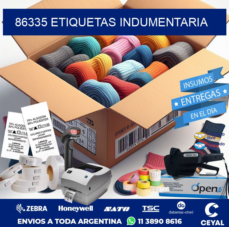 86335 ETIQUETAS INDUMENTARIA