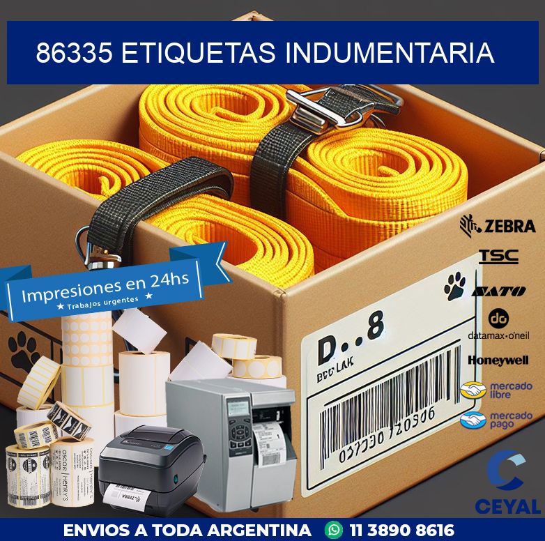 86335 ETIQUETAS INDUMENTARIA