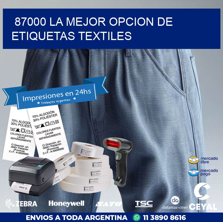 87000 LA MEJOR OPCION DE ETIQUETAS TEXTILES