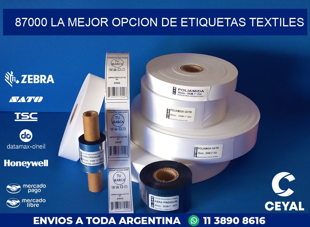 87000 LA MEJOR OPCION DE ETIQUETAS TEXTILES