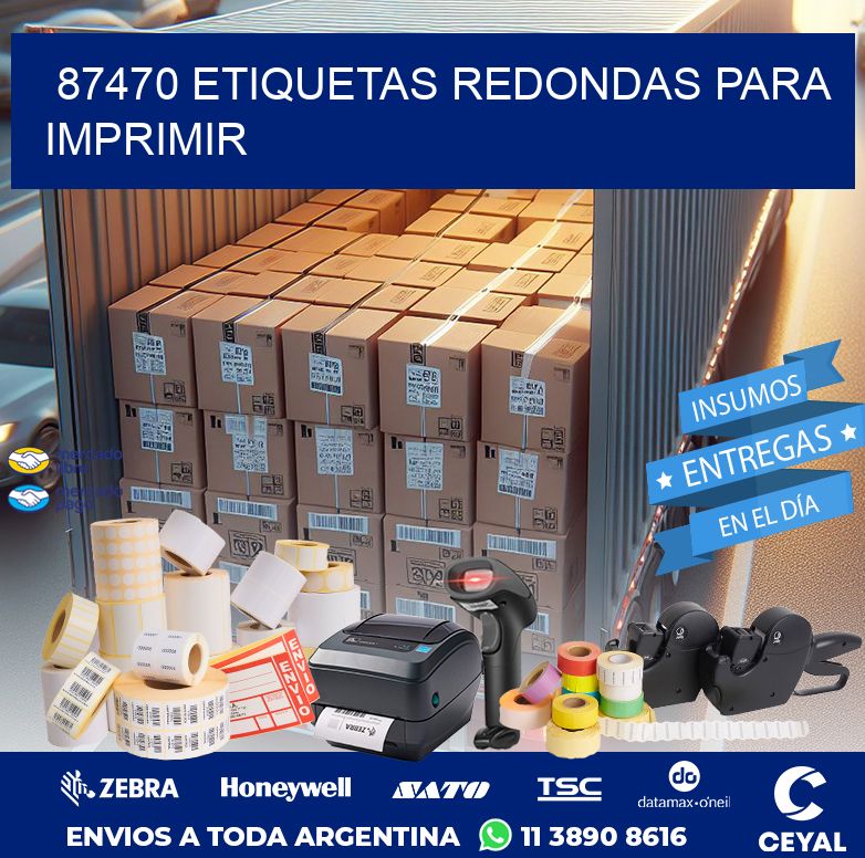 87470 ETIQUETAS REDONDAS PARA IMPRIMIR