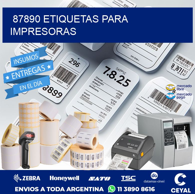 87890 ETIQUETAS PARA IMPRESORAS