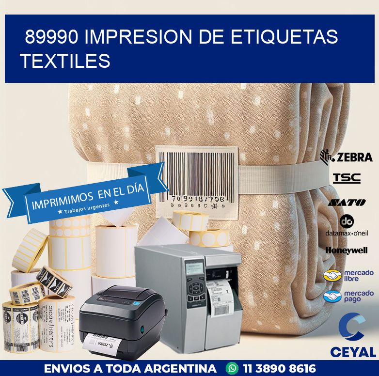 89990 IMPRESION DE ETIQUETAS TEXTILES