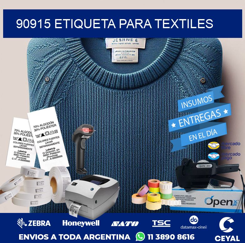 90915 ETIQUETA PARA TEXTILES