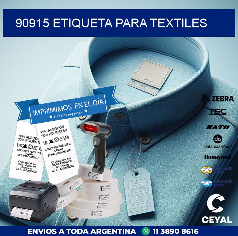 90915 ETIQUETA PARA TEXTILES