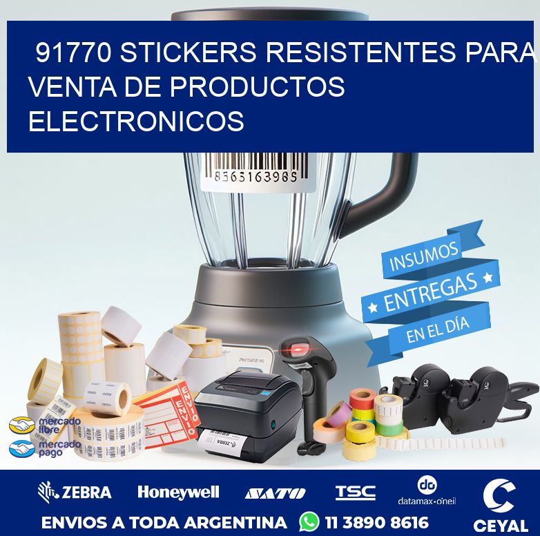 91770 STICKERS RESISTENTES PARA VENTA DE PRODUCTOS ELECTRONICOS