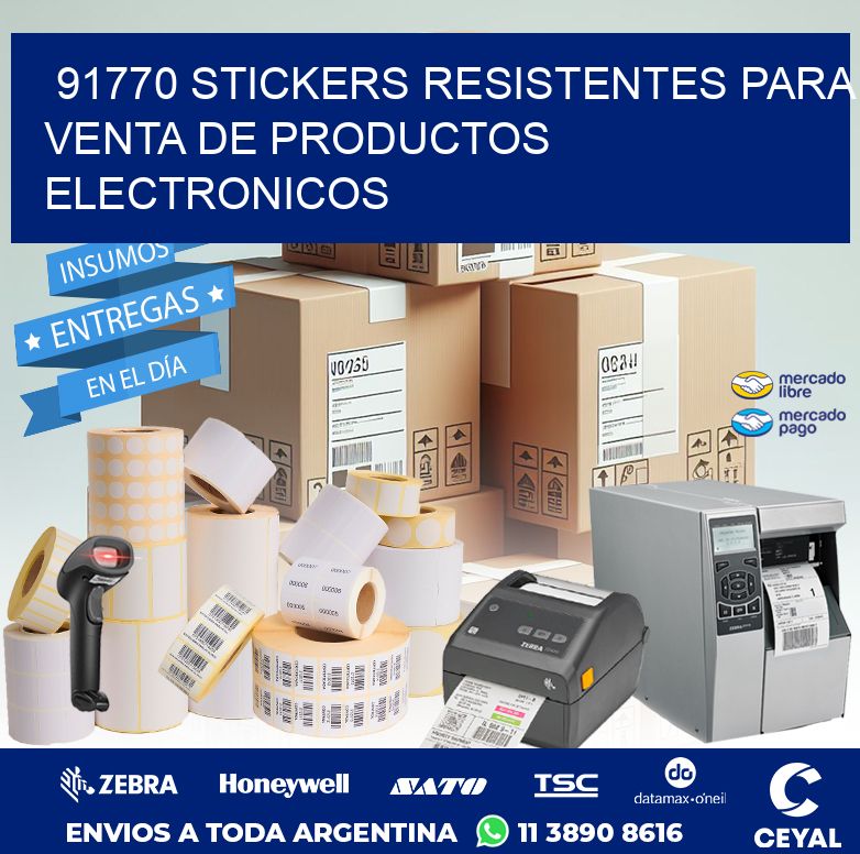 91770 STICKERS RESISTENTES PARA VENTA DE PRODUCTOS ELECTRONICOS