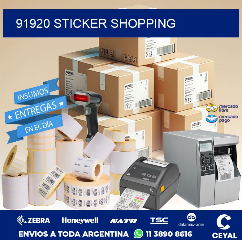 91920 STICKER SHOPPING