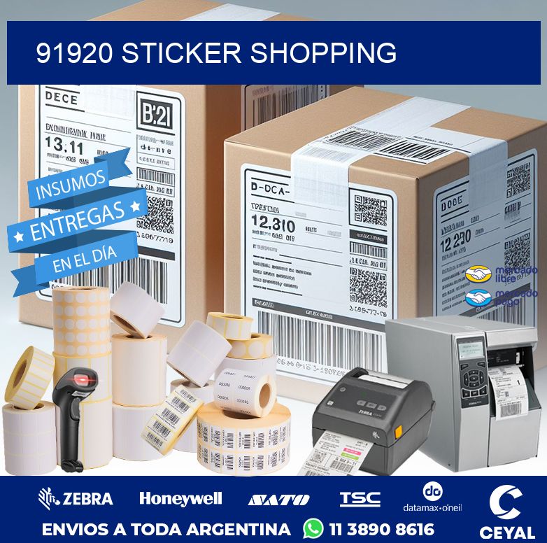 91920 STICKER SHOPPING