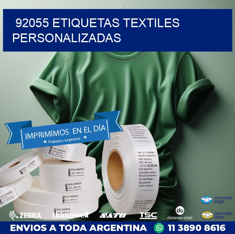 92055 ETIQUETAS TEXTILES PERSONALIZADAS