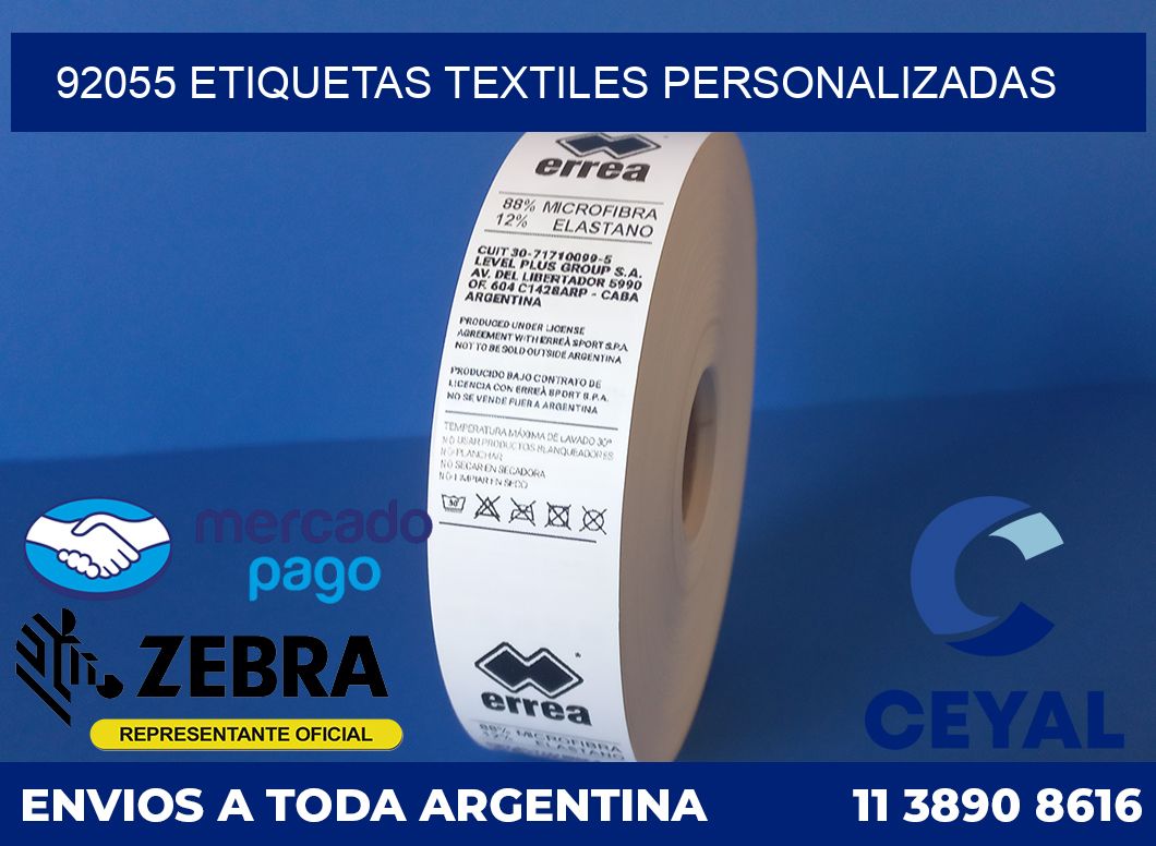 92055 ETIQUETAS TEXTILES PERSONALIZADAS