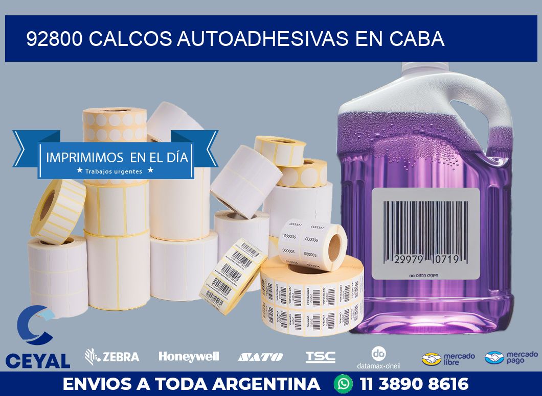 92800 CALCOS AUTOADHESIVAS EN CABA