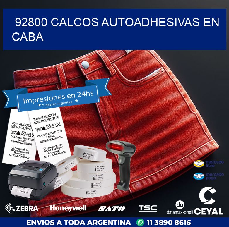 92800 CALCOS AUTOADHESIVAS EN CABA