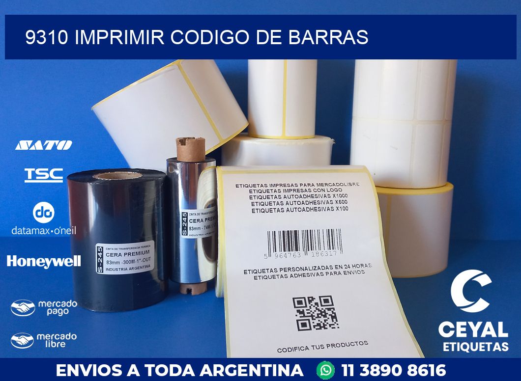 9310 IMPRIMIR CODIGO DE BARRAS